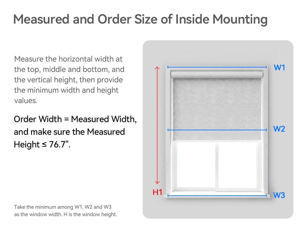 P5 Motorized Roller Shades with Remote, 100% Blackout Fabric Smart Blinds