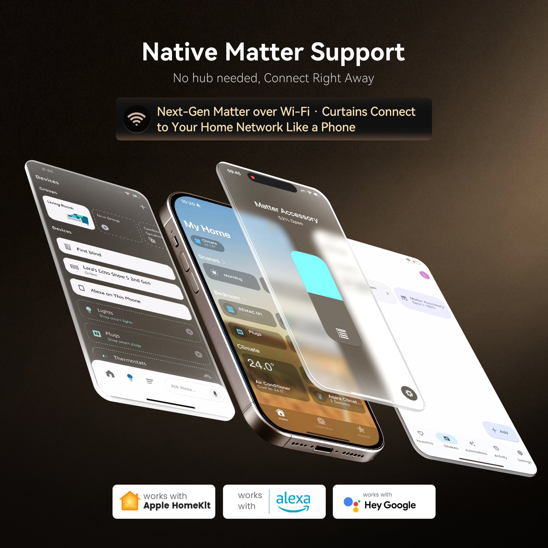 Remac smart curtains set M1