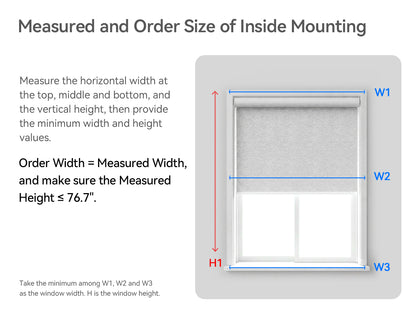 P5 Motorized Roller Shades with Remote, 100% Blackout Fabric Smart Blinds