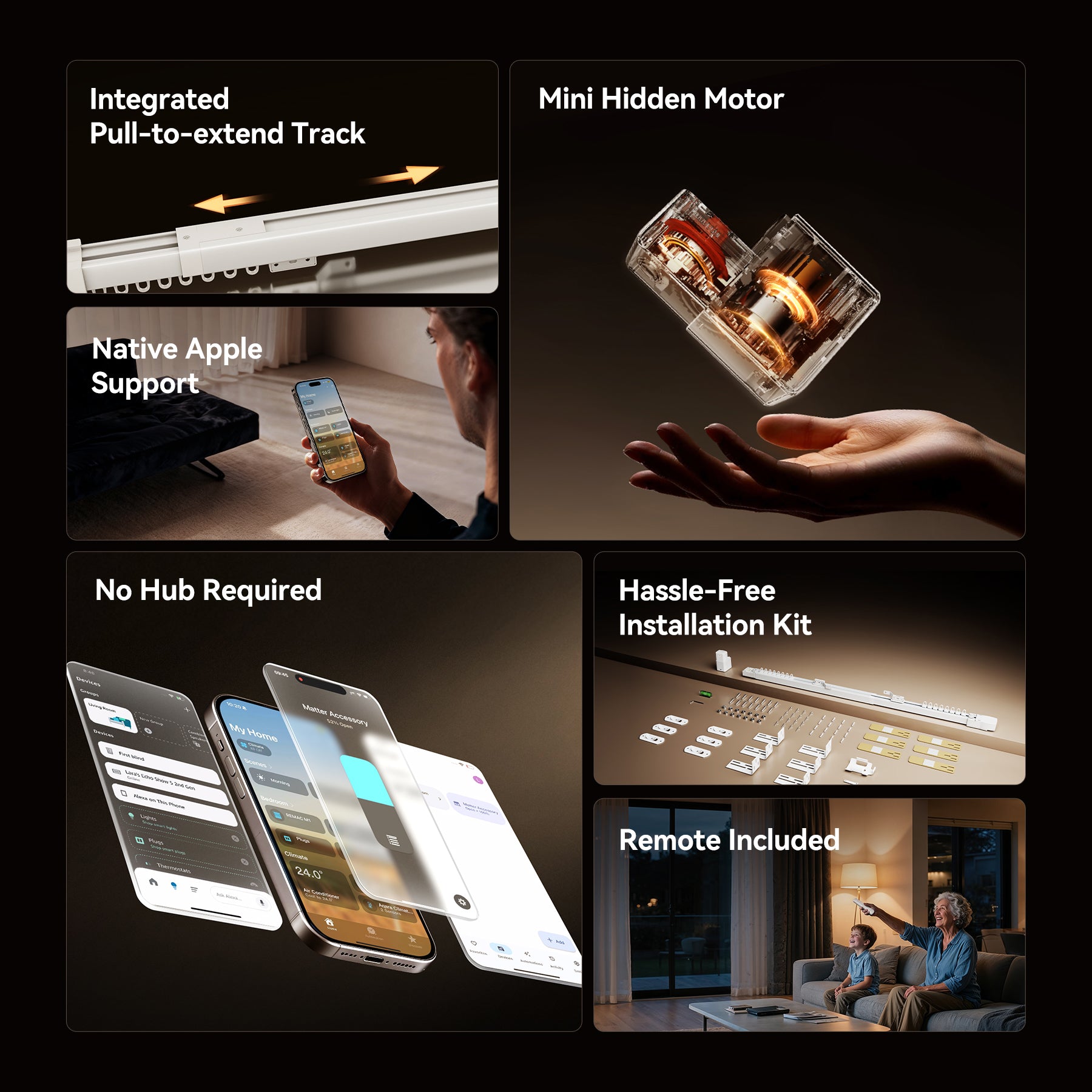 Remac smart curtains set M1